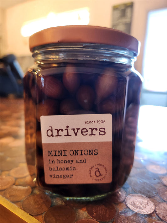 Drivers Mini onions in honey and balsamic vinegar