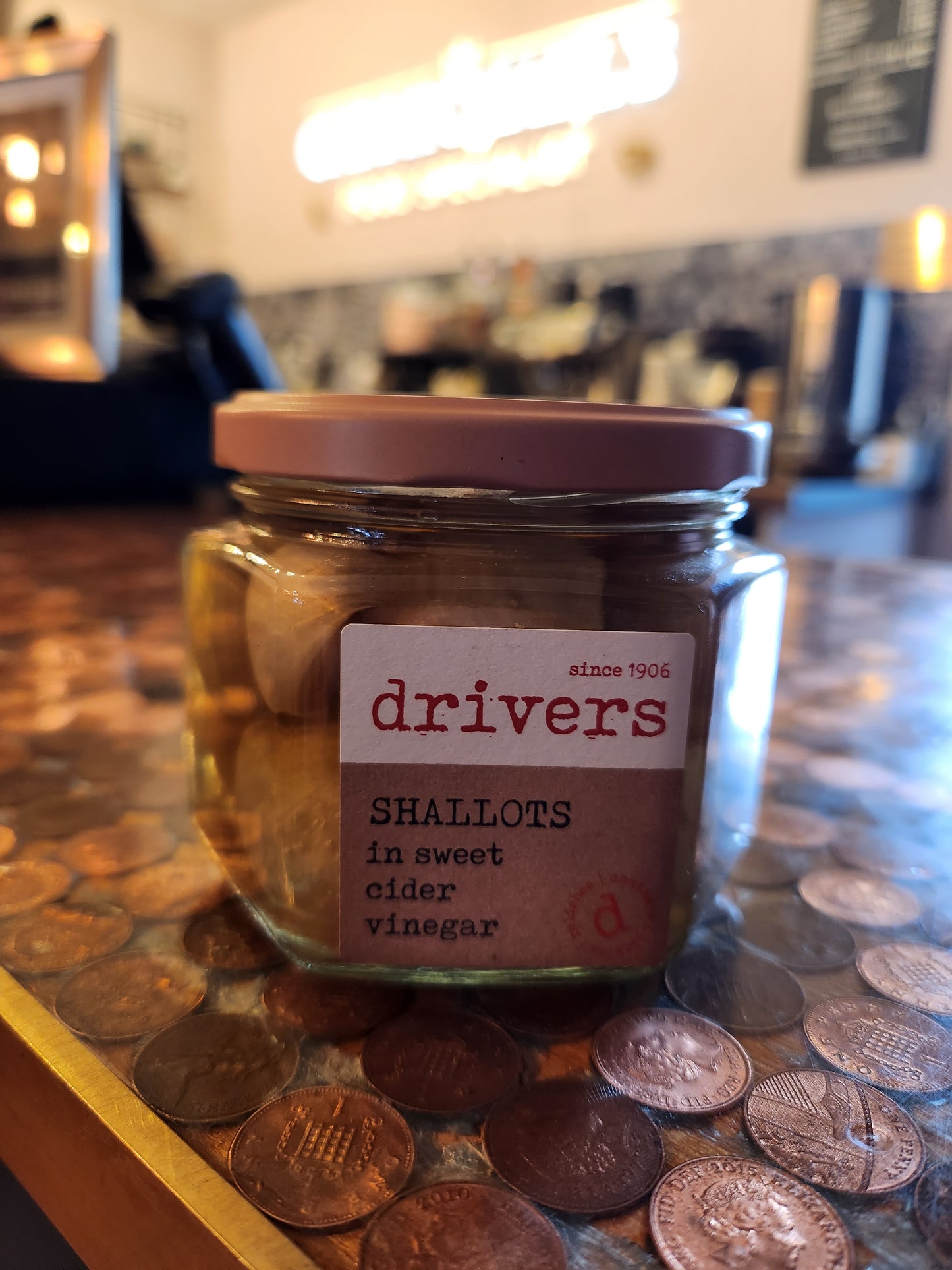 Drivers Shallots in sweet cider vinegar