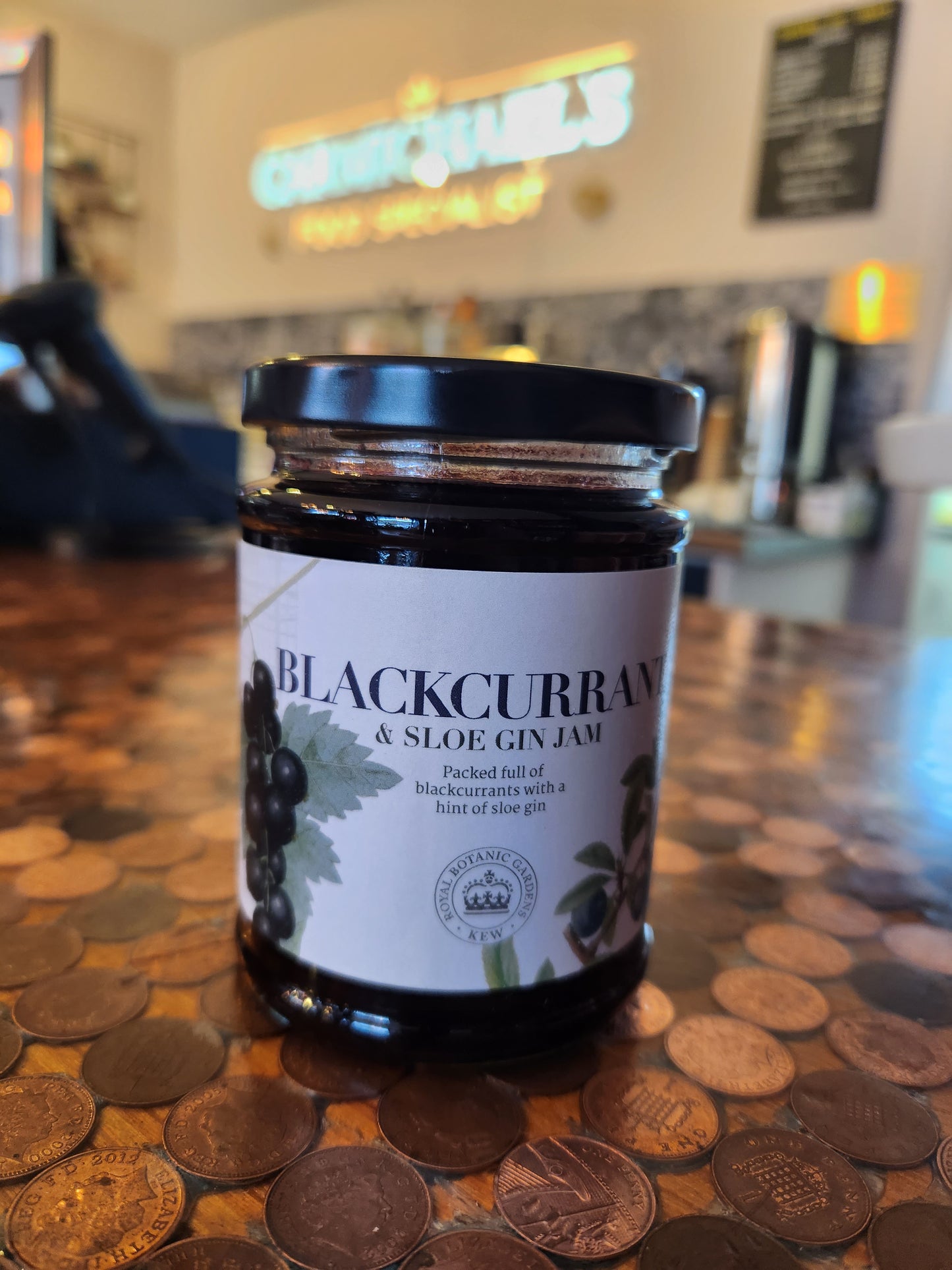 Kew Range Blackcurrant and Sloe Gin Jam 340g