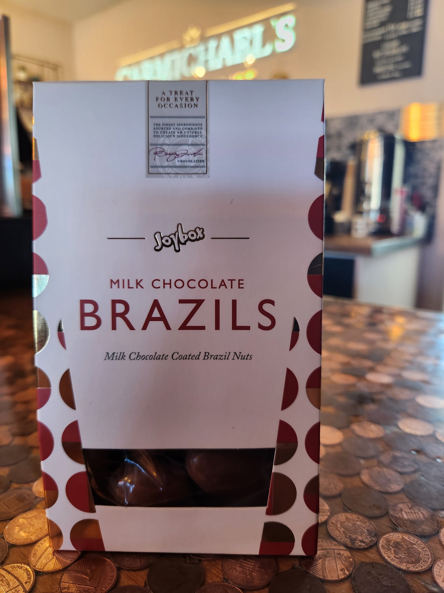 Joybox Milk Chocolate Brazil Nuts 150g